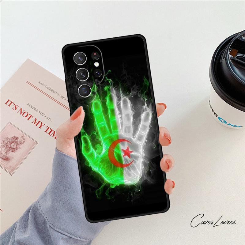 Флаг Алжира Алжирский чехол для телефона Для Samsung Galaxy S24 S25 S23 S22 Ultra Note 10 20 Plus S20 S21 FE Чехол