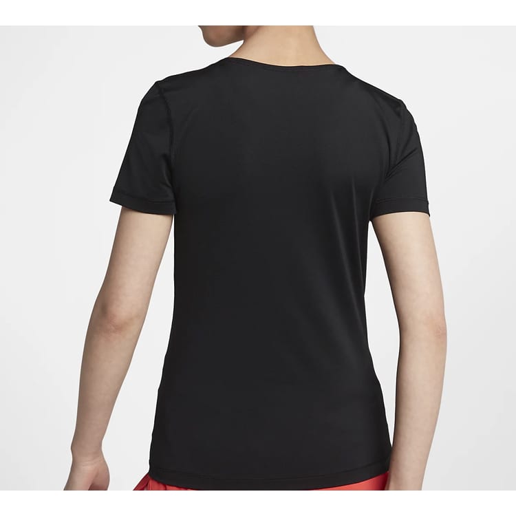 Nike Футболки Женские Черные С Круглым Вырезом Умеренные Другие AO9952-010