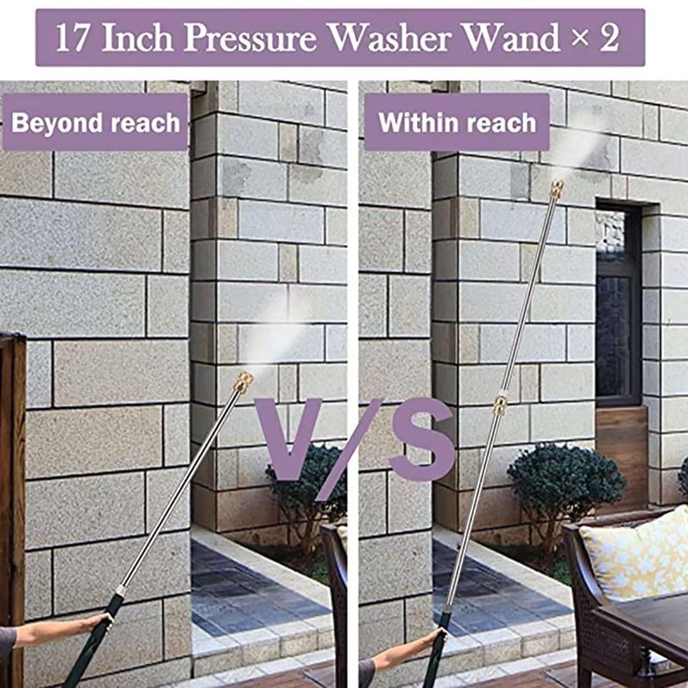 1 шт. Удлинительная насадка из нержавеющей стали для мойки высокого давления, электрическая мойка, насадка, распылительная трубка