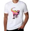 Pink Velociraptor T-Shirt Cotton T Shirts Man 100% T Shirts for Man Graphic Funny T-Shirt