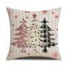 Cartoon Pink Christmas Pillowcase Party Carnival Cushion Sofa Pillow Linen Pillowcase