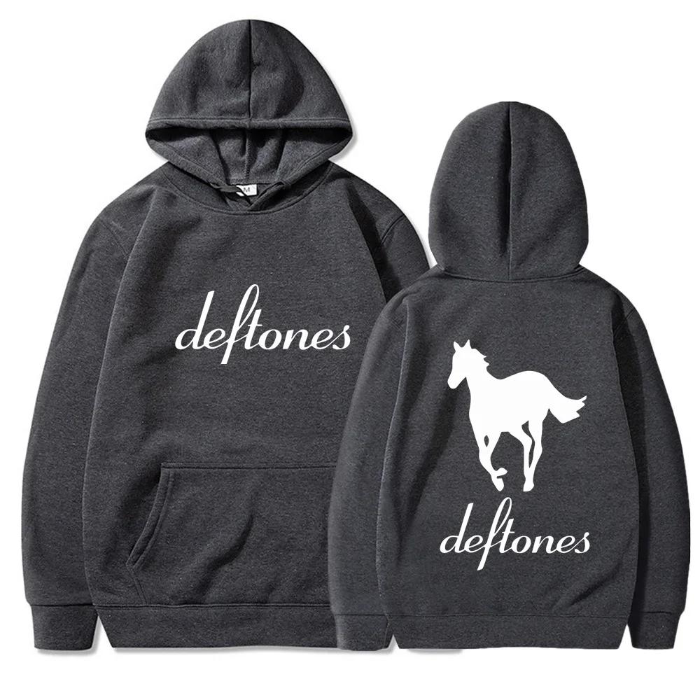 Новый осенне-зимний модный бренд Deftones худи мужская мода с длинным рукавом женский повседневный уличный пуловер в стиле Харадзюку