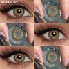 FUNSACHY 2 шт. Натуральные цветные контактные линзы корейские коричневые линзы красота модные серые линзы синие линзы красивые зрачки косметические