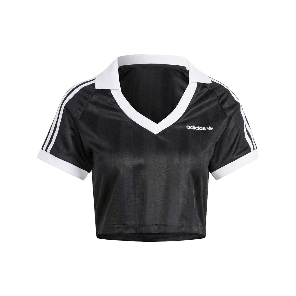 Adidas Originals Trefoil Letter Logo Print Short Sleeve T-Shirt Women Tops Black IR9780