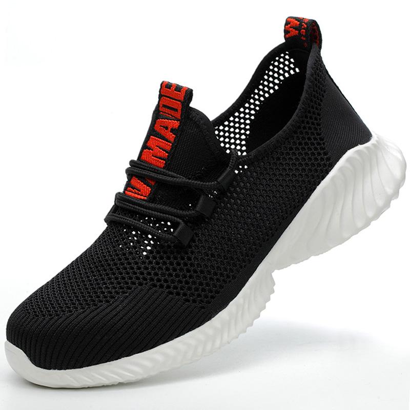 Летняя рабочая обувь, мужская легкая дышащая защитная обувь, устойчивая к ударам обувь со стальным носком, рабочие летние кроссовки с защитой от проколов, рабочие ботинки