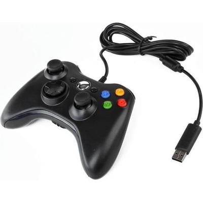 Проводной контроллер для XBOX 360 — черный