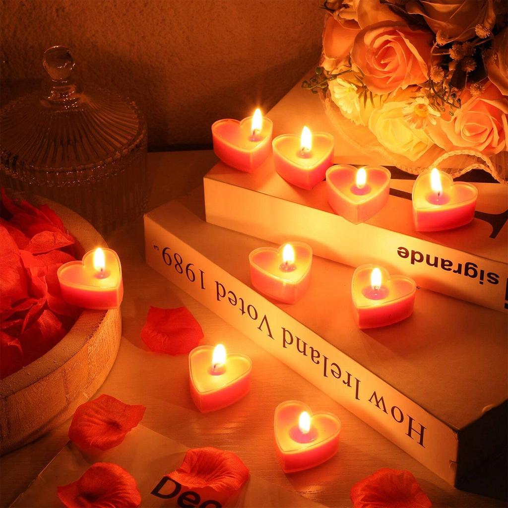 9/18 шт. свечей в форме сердца, ароматерапевтические свечи для Дня святого Валентина, признания, дня рождения, свадьбы, подарка, домашнего декора стола для вечеринки