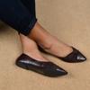 Весенне-осенняя женская обувь, французские остроносые туфли-лодочки, женские дышащие туфли на плоской подошве, на один педаль