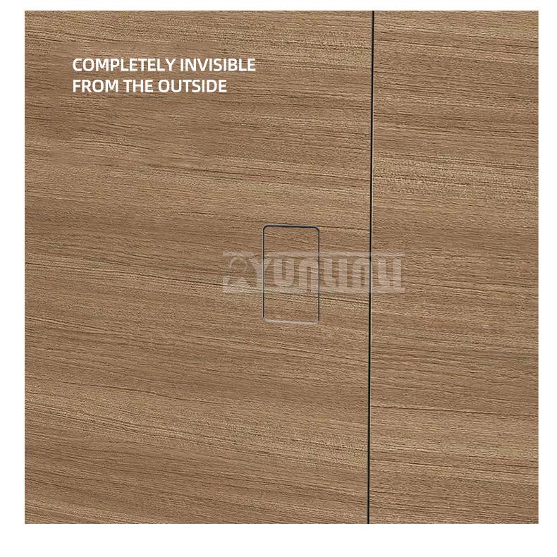 Invisible Room Door Lock Press Type Concealed Handle Hidden Outward-Opening Wooden Magnetic Door Handle Door Lock 2025 NEW