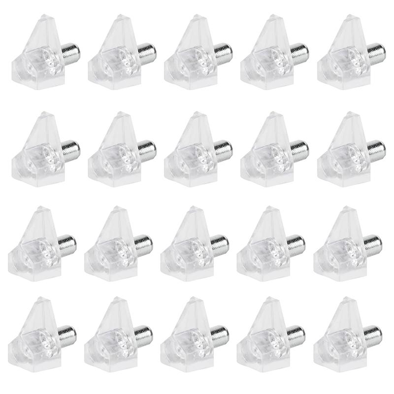 Регулируемые кронштейны для полок для шкафа, стеклянные панели для шкафа, деревянные панели, прозрачные колышки для полок