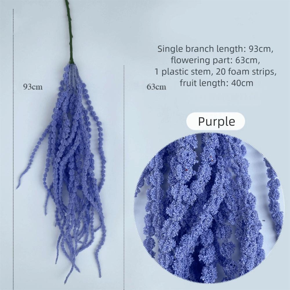 Multicolor Artificial Hanging Plant Ornament Hanging Amaranthus Flowers  Gift