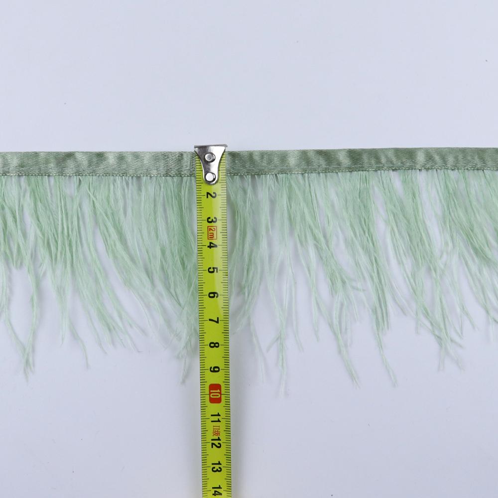 Feather8-10cm Light Purple Ostrich Feather Trims 1m 5m 10m for Crafts High Quality Plume Fringe Cosplay Festivals Clothing Ribbon Decor