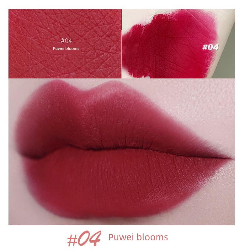 The Goddess of Beauty Descends~ Carmela Carmela Lipstick 04 Retro Red Lip Mud Matte Velvet Brightening for Women