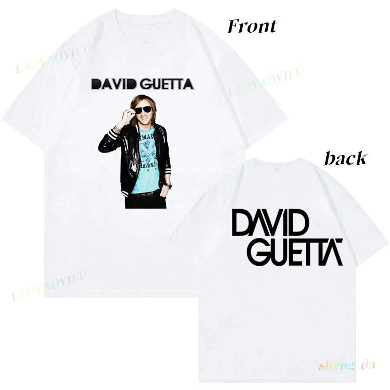 France Dj Camiseta David Guetta Popular Shirt Streetwear Casual Hot Sale Cotton Printed Tee Shirt Camisa Plus Size Unisex Tops