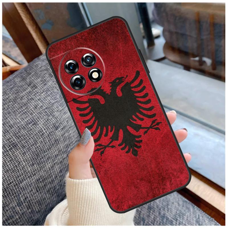 Albanian Flag Case For OnePlus 15 13 12 11 10 9 Pro 13R 13T 12R 10T 8T Nord CE 5 2 3 4 Lite N20 N30 Coque