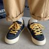 Мода 2025 Осень Новые Нишевый Дизайн Низкие Повседневные Холщовые Спортивные Туфли для Мужской Моды Тренд Универсальные Удобные Кроссовки на Платформе