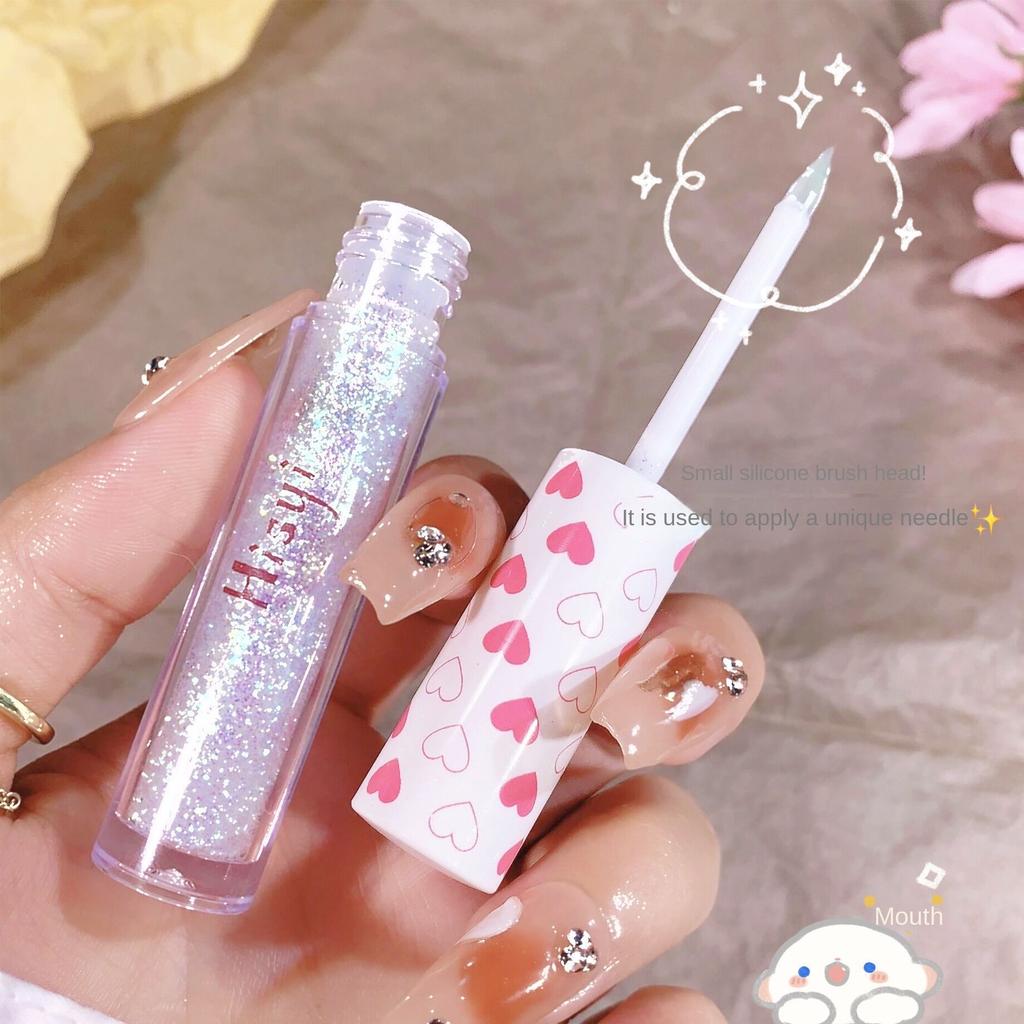 Liquid Eyeshadow Pearl Glitter Brightening Waterproof Glossy Silkworm Single Colour Eyeshadow Liquid Highlight Makeup