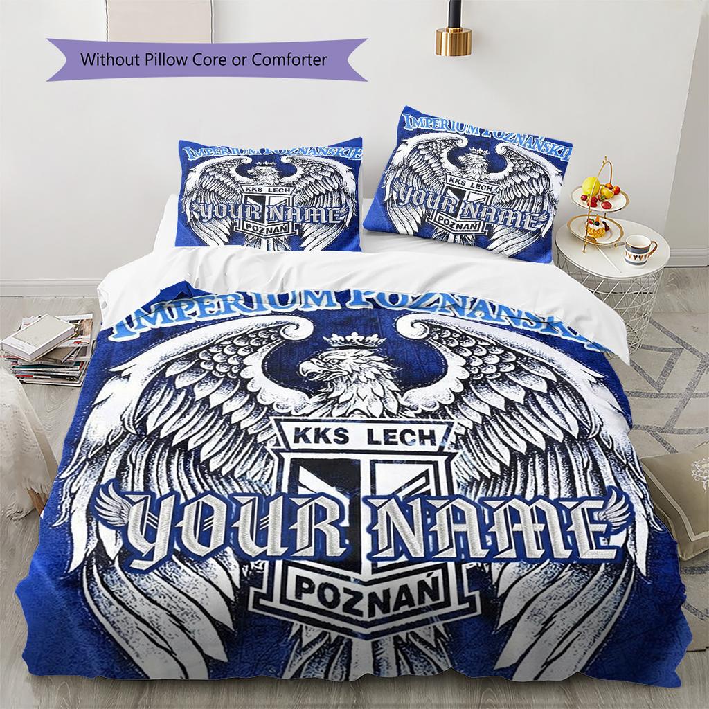 Eagle Crest Custom Name Custom Name Pattern Bedding Quilt Set Quilt Cover Pillowcase Home Birthday Gift(1 * duvet cover + 2 * pillowcase, without core