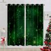 Рождественская елка снеговик колокольчик принт занавеска спальня гостиная ресторан новогоднее праздничное украшение для вечеринки подарок занавеска 2 шт.