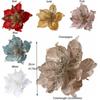 DIY Christmas Flower Pendants Cloth Xmas Tree Oranments Fashion Simulated Xmas Flower  Happy Party