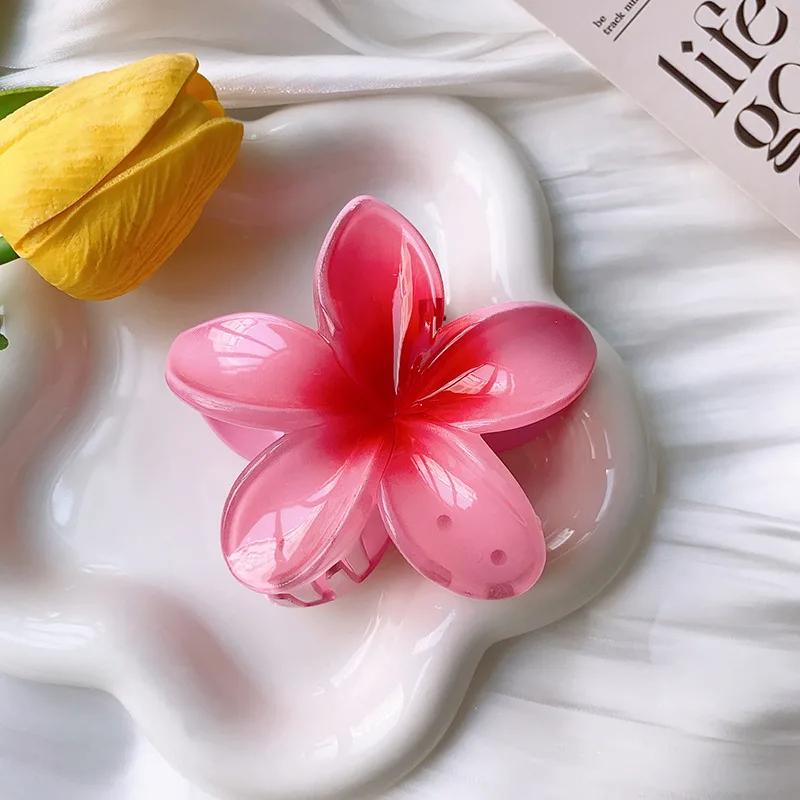 2 шт. Новая заколка для волос в виде цветка яйца для отпуска, гавайская пляжная заколка, богемная заколка для волос для девочек