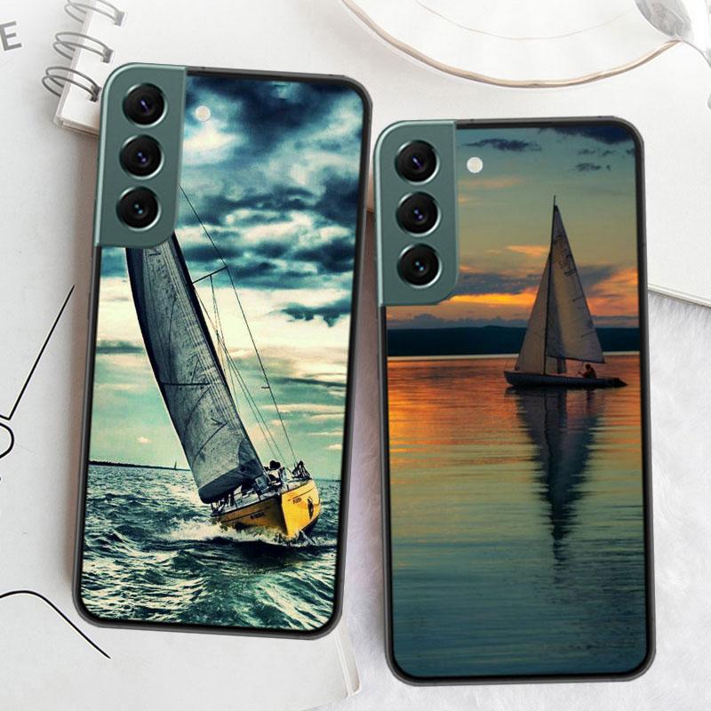 Чехол для телефона парусник для Samsung A16 A26 A36 A56 Galaxy A02S A12 A52S A13 A23 A33 A53 A54 A34 A24 A14 A22 A32 A42 A72 Чехол C