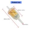 Universal Motorcycle Fuel Filter 6mm Corrosion Resistant Plastic Construction Tool Free Installation Fits Multiple Bike Models
