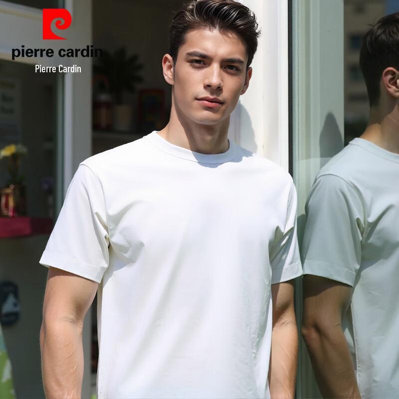 Pierre Cardin Мужская однотонная футболка с коротким рукавом Sorona с эффектом охлаждения