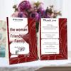 Custom Double-Sided Creative Chinese Wedding Table Place Card