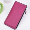 Deelfel Women's Slim L-Zip Long Wallet, Stylish Leather Bifold Wallet, Coin Purse, 17 Cards, Large Capacity, Simple Design, Perfect Mother's Day Gift