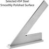 Precision 45 Degree Machinist Square Engineer Square Angle Measuring Tool Hardened Steel with Seat 6 x 4 Inch for Machinist, Woodworker, Engineer,