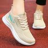 Sneakers New Women's Shoes Summer Mesh Breathable Running Shoes Lightweight Lace-up Shoes Women's Soft-soled Comfortable Single Shoes