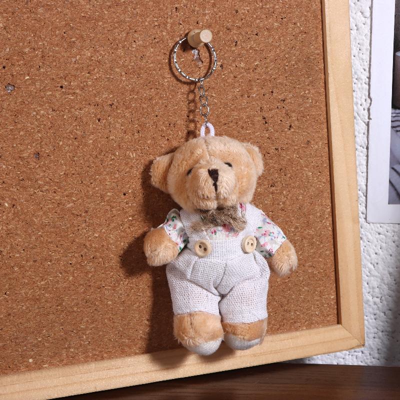 Мультяшный Плюшевый Брелок в виде Маленького Мишки, Милый Плюшевый Кролик, Брелок, Подвеска на Сумку для Пары, Подвеска для Рюкзака, Украшение для Подвешивания, Подарки