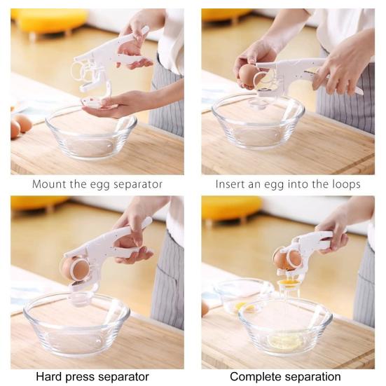 Инструмент для разбивания яиц Ручной открывалка для яиц Одноручный разбиватель яиц Открывалка для скорлупы яиц Разделитель яиц Кухонный гаджет