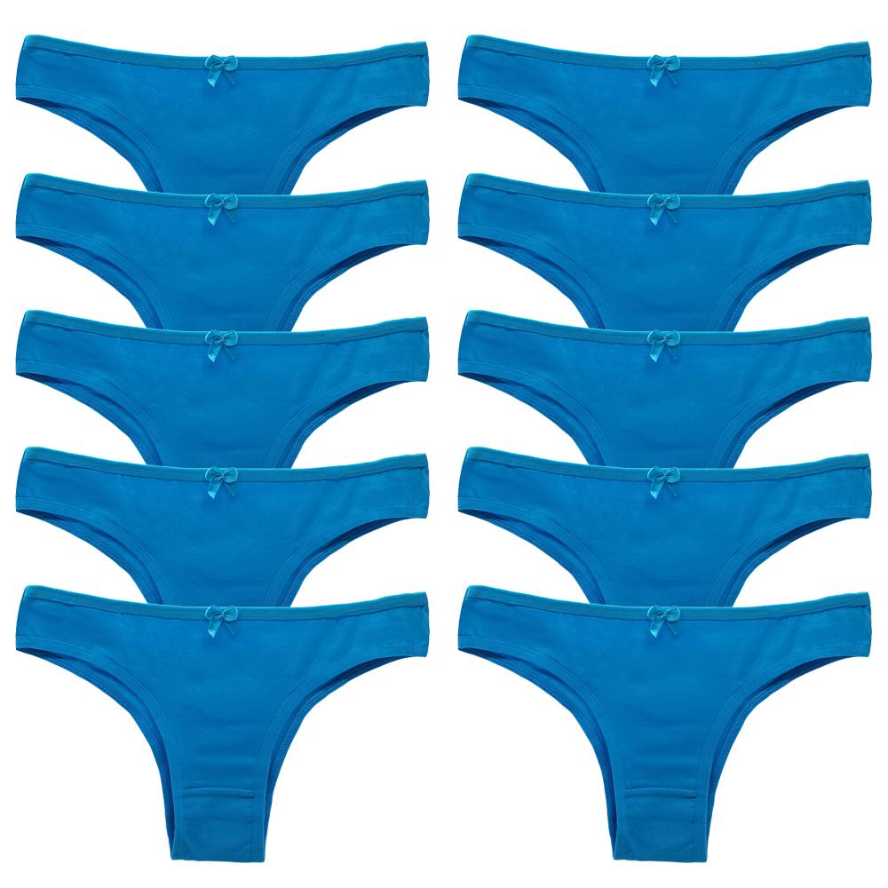 Panties for Woman Cotton Sexy Underwear Ladies Bikini Girls Briefs Soft Knickers Low Waist Intimates Lingerie 10Pcs/set