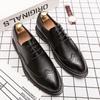 FashionMan Formal Shoes Men Leather Oxford Shoes For Men Italian Brogue Gents Dress Footwear Autumn Winter Men's Shoes Warm Comfortable