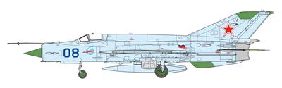 Platz bis Fishbed L Blue 08 с металлической трубкой Пито Пластиковая модель 1/48 МиГ-21 АЕ-36 (Самолет)