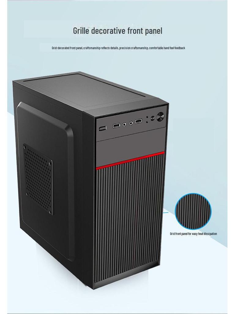 M-ATX Mini Desktop Computer Case for Home or Office