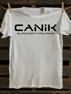 Футболка с логотипом Canik и принтом Superior Firearms Мужская футболка Женские футболки с принтом букв Футболка с короткими рукавами Повседневная уличная футболка Топ