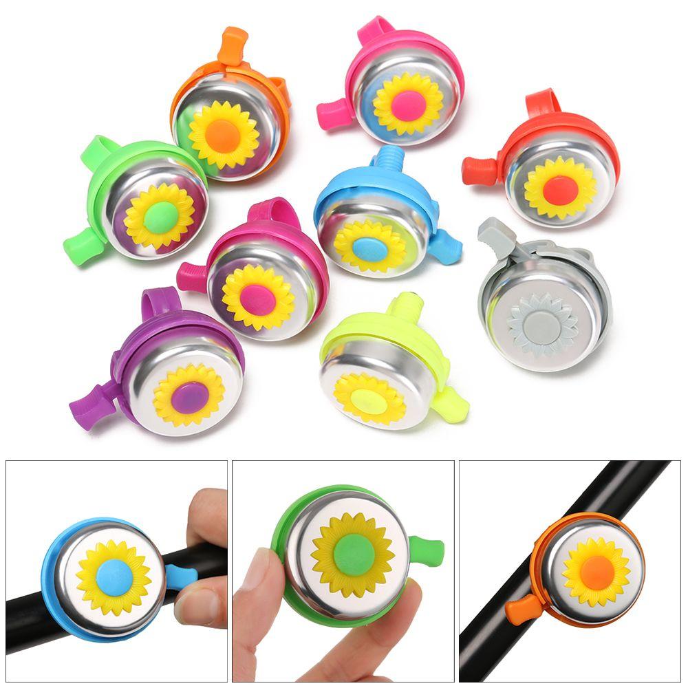 Flower Multi-color Horn Sound Alarm Safety Bike Bell Outdoor Protective Cycling Bicycle Handlebar