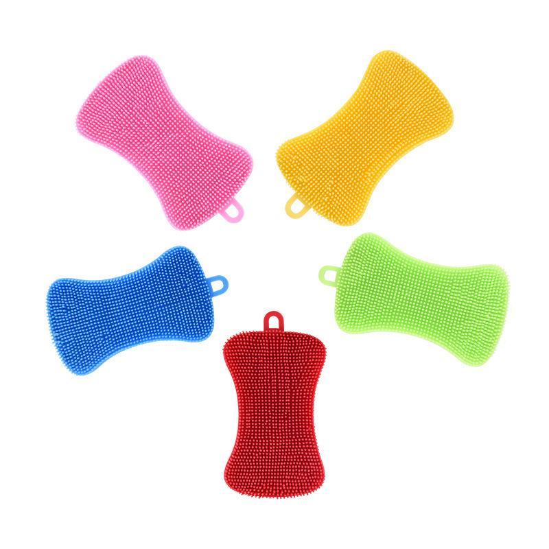 Многоцветная полиэтиленовая щетка для мытья посуды, мыльная ткань для мытья посуды, изоляция, удаление пятен, щетка для посуды, мисок, удобрение