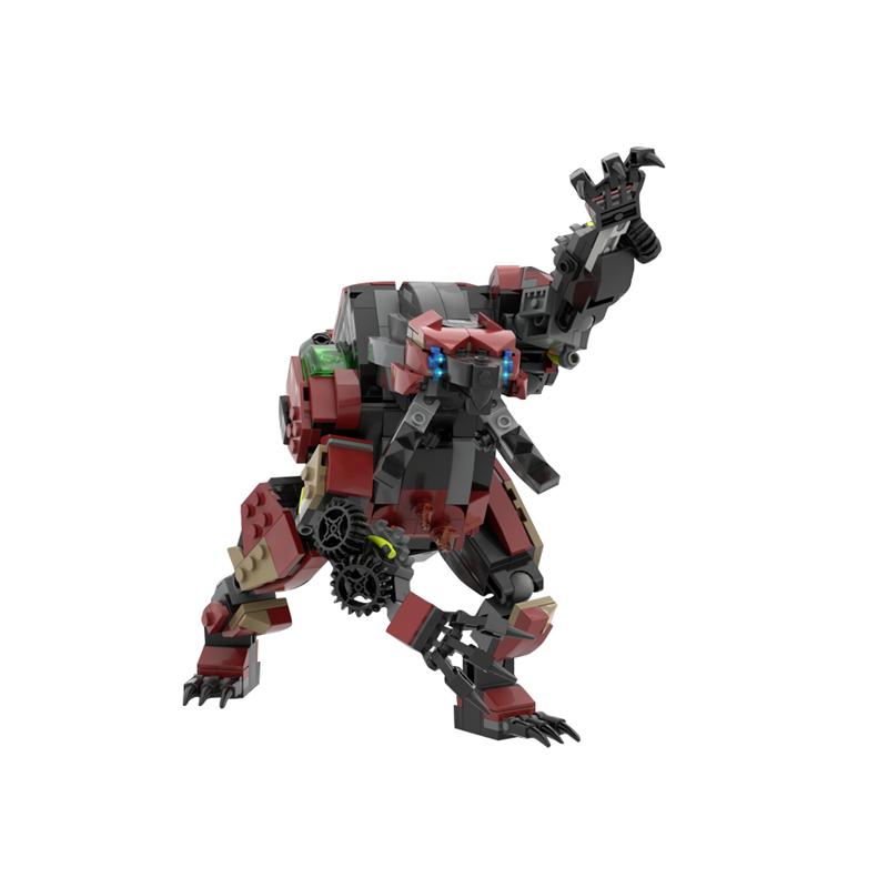 MOC Horizon - Огненный Коготь Активный Монстр Модель Сборка Строительные Блоки Пазл Игрушка отлично подходит для ежедневного использования идеально для подарка