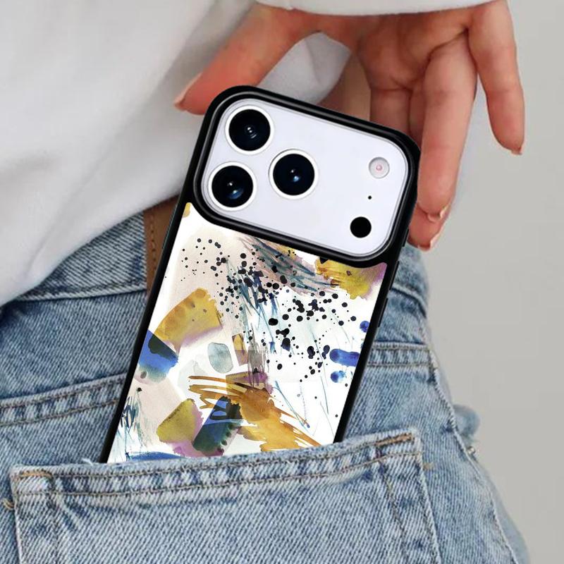Чехол для телефона Акварельная живопись Арт для iPhone 17ProMax 12 13 14 15 16e 17 Pro Max Plus Air Cover