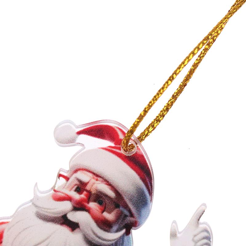 1 шт. 2D акриловый мультяшный рождественский снеговик для дома, сада, рождественской елки, праздничные украшения, принадлежности для рождественского украшения