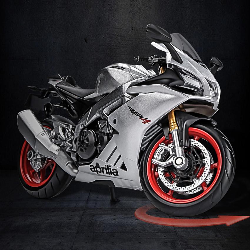 1/12 сплава, литья под давлением Aprilia RSV4 RR1000, модель игрушечного автомобиля для мотоцикла, автобайк, амортизатор, внедорожный автоцикл, игрушки, подарочная коллекция