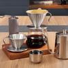 Stainless Steel Pour Over Coffee Dripper Reusable Rustproof Design Perfect For Home Office Coffee Brewing