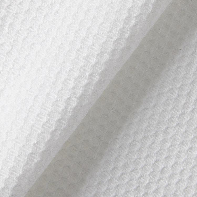 Hotel Inn All-Cotton Waffle Bathrobe with Reversible Collar - Perfect for Four Seasons, Hot Springs, and Salons - White Robe