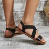 Summer New Women's Flat Roman Sandals with Non-slip Rubber Sole Fashion Women's Shoes