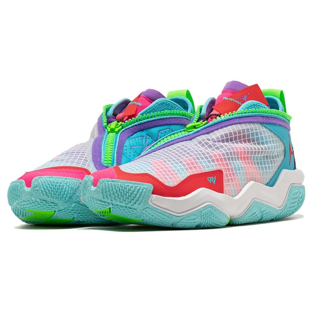 Мужские кроссовки Air Jordan Why Not Zer0.6 Childhood Синие Белые Сирена-Красные DO7189-100