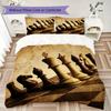 Chess piece Pattern Bedding uilt Set uilt Cover Pillowcase Home Decoration Birthday Gift (1 * duvet cover + 2 * pillowcase  without core)